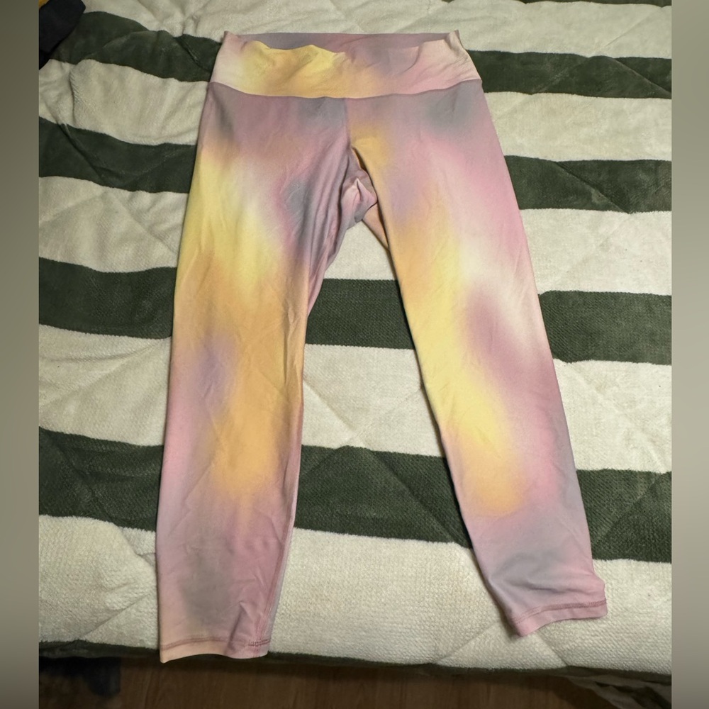 Old Navy Tie-Dye Leggings - Pink and Yellow